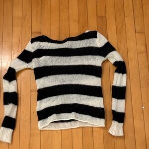 Striped Black and White brandy melville sweater